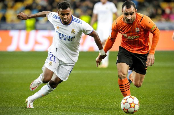 Rodrygo ante el Shakhtar / EFE