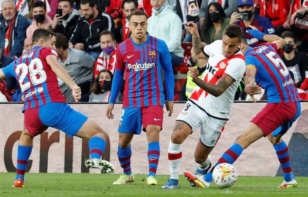 Trejo ante el Barcelona / EFE