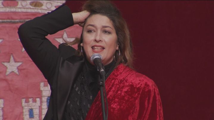 Estrella Morente actúa en el acto de homenaje a la Constitución / TELEMADRID