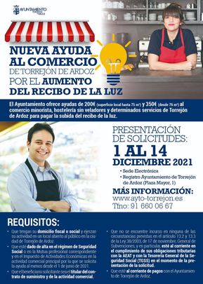 Ayudas al comercio / AYUNTAMIENTO DE TORREJÓN DE ARDOZ