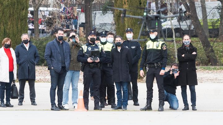 Drones de la Policía Local de Alcalá de Henares / @AytoAlcalaH