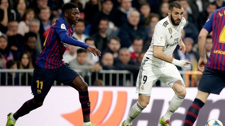 Dembelé y Benzema / AGENCIAS