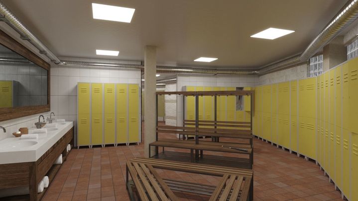 Nuevos vestuarios para la piscina cubierta de Mejorada / AYTO MEJORADA DEL CAMPO