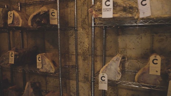 Una "cámara acorazada" de chuletones de ternera