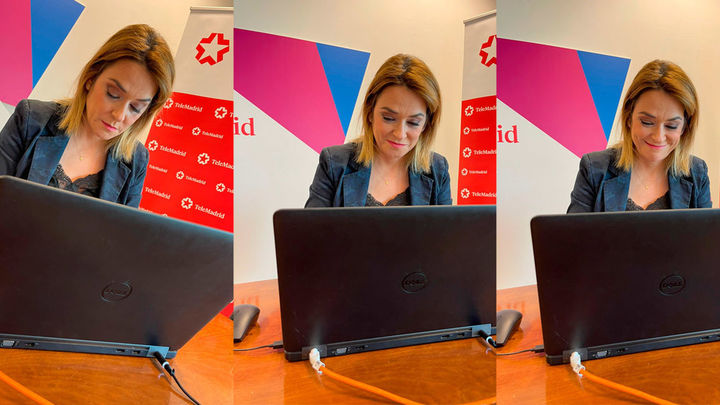 Toñi Moreno durante el Encuentro Digital / Telemadrid