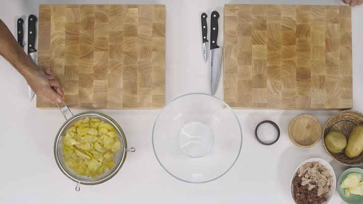 Receta de tortilla de patatas y croquetas al estilo Almeida