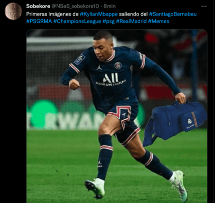 Meme de Mbappé / TWITTER