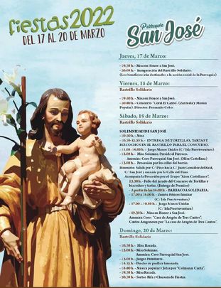 Cartel de las fiestas parroquiales de San José, en Colmenar Viejo / AYTO COLMENAR VIEJO