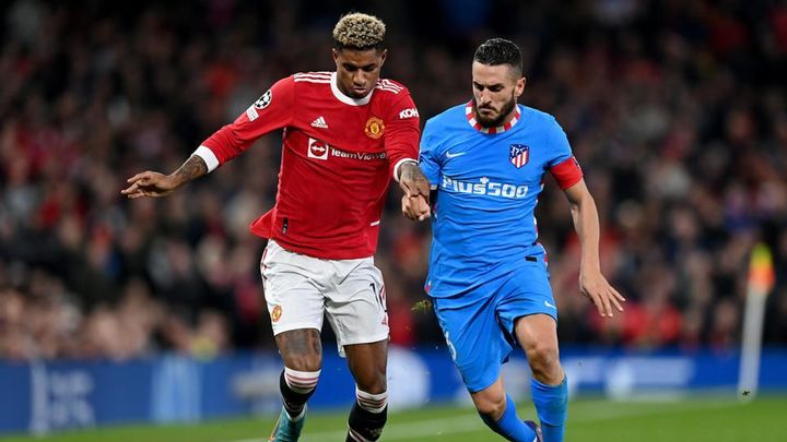 Koke ante el Manchester United / UEFA