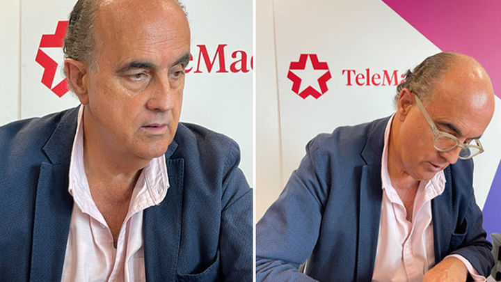 Antonio Zapatero durante un momento de la entrevista / Telemadrid