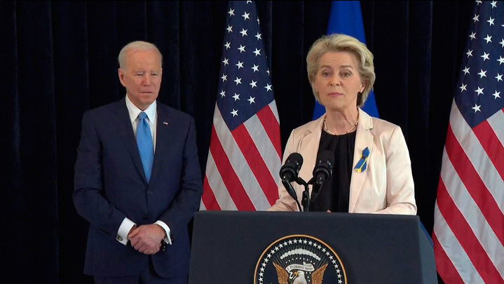 Joe Biden y Úrsula Vonder Leyen / Telemadrid.es