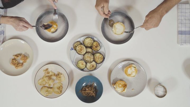 Receta de milhojas de berenjenas