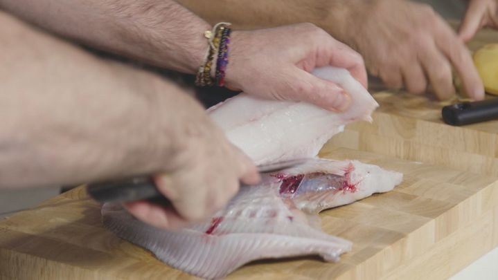 Receta de rodaballo relleno al horno