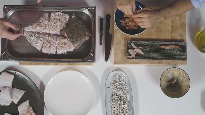 Receta de rodaballo relleno al horno