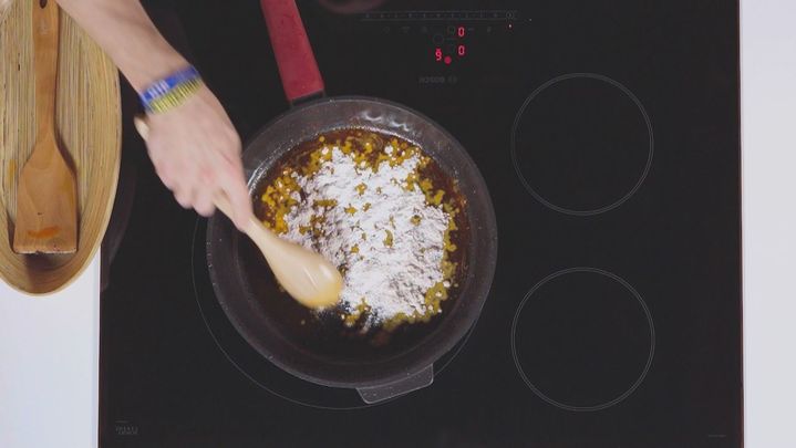 Receta de gachas con chistorra