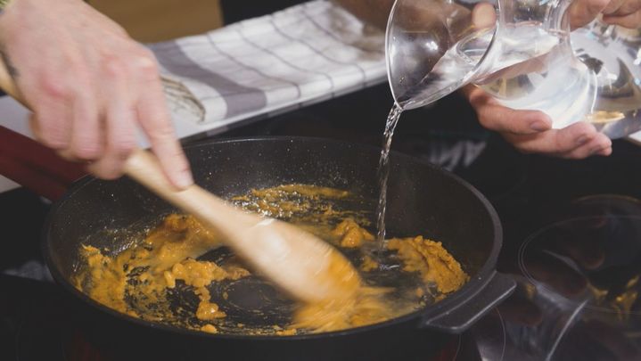 Receta de gachas con chistorra