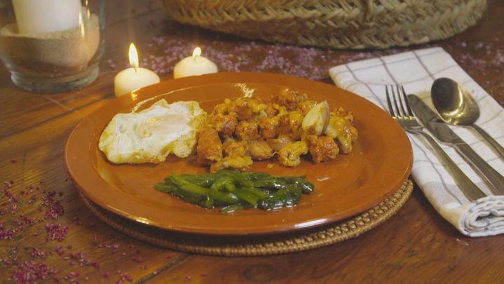 Receta de gachas con chistorra