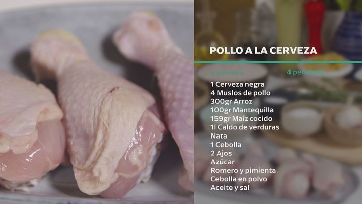 Receta de pollo a la cerveza