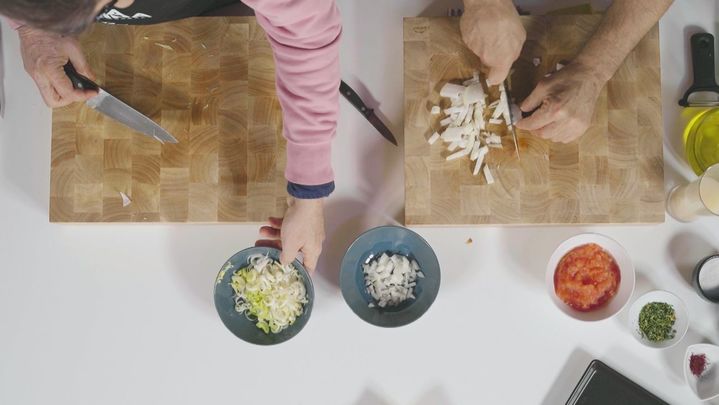 Receta de lomos de rape con carabineros