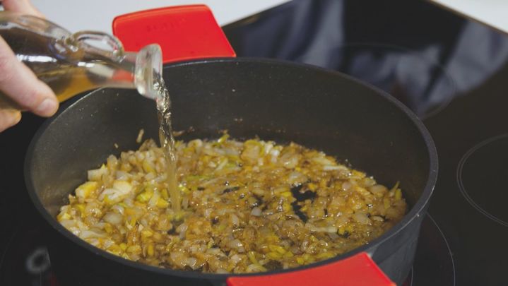 Receta de lomos de rape con carabineros