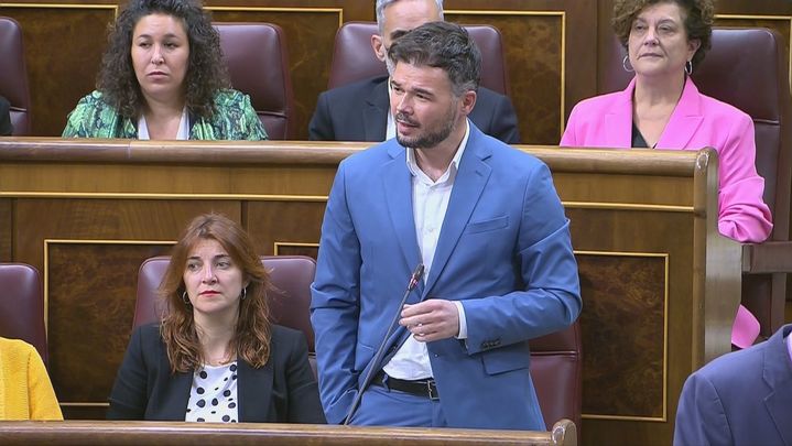Gabriel Rufián, portavoz de ERC en el Congreso / TELEMADRID