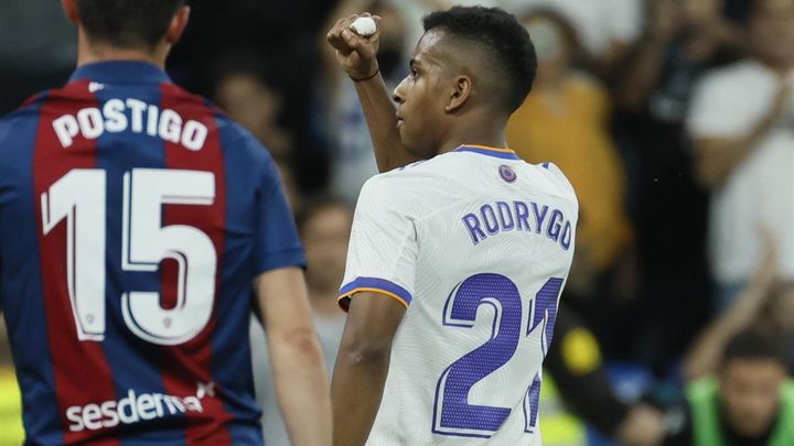 Rodrygo celebra el gol ante el Levante / EFE