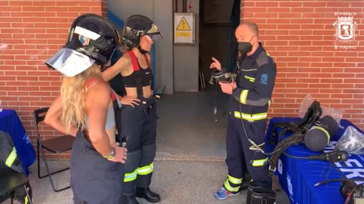 Chema Martínez, Tamara Sanfio y Marta Guerrero / BOMBEROS DE MADRID
