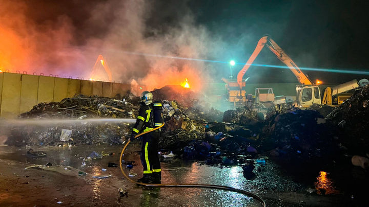 Incendio en Arganda / @112Comunidad  de Madrid