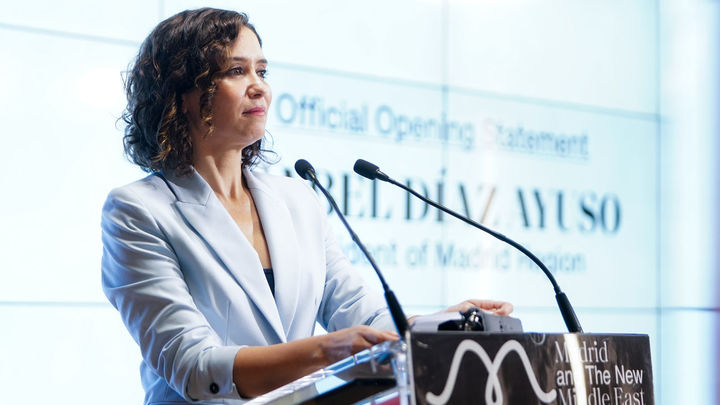 Ayuso, en la inauguración de la 'Madrid and the New Middle East' / COMUNIDAD DE MADRID