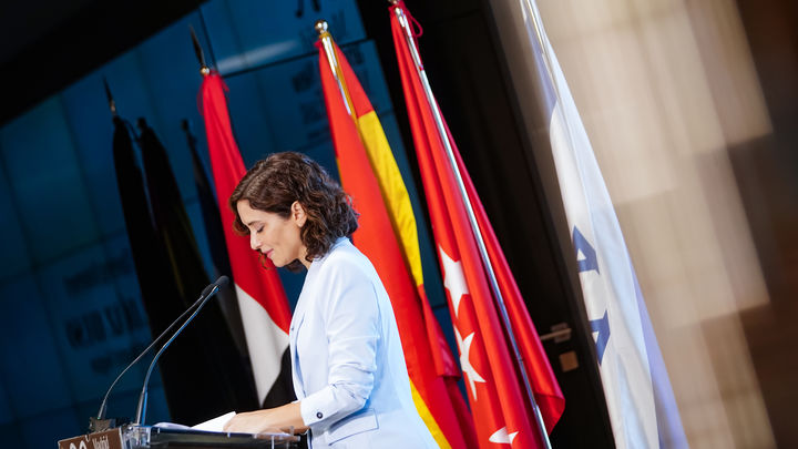 Ayuso, en la inauguración de la 'Madrid and the New Middle East' / COMUNIDAD DE MADRID