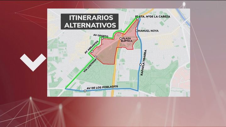 Itinerarios alternativos a la zonas de bajas emisiones de plaza Elíptica / REDACCIÓN