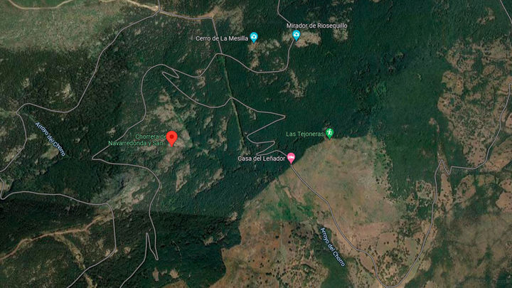 Mapa Chorrera de San Mamés / REDACCIÓN