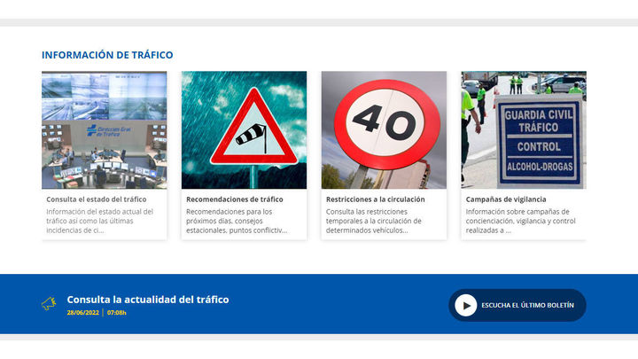 Página de la DGT / REDACCIÓN