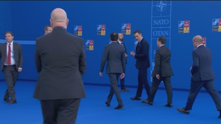 Sánchez llega a la Cumbre de la OTAN / TELEMADRID