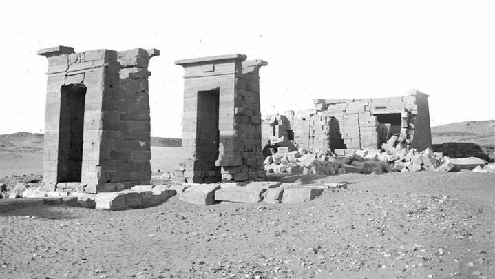 El Templo de Debod en su emplazamiento original en Egipto / TELEMADRID