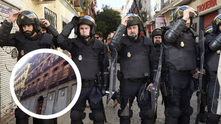 Gran parte de 'Antidisturbios' se rodó en Lavapiés / MOVISTAR+/AYUNTAMIENTO DE MADRID