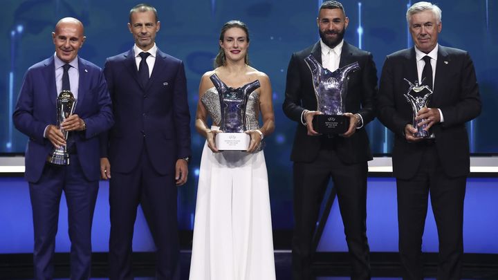 Los premiados de la gala UEFA / EFE