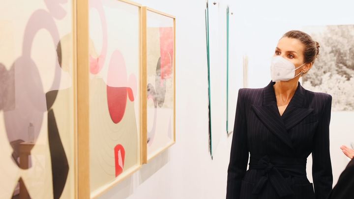 La Reina durante una de las inauguraciones de ARCO / Europa Press