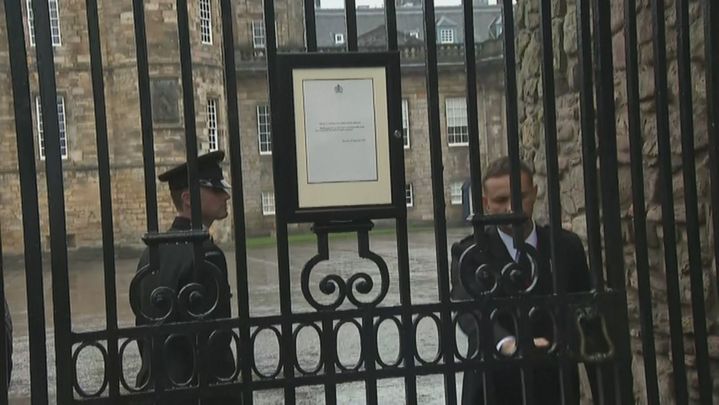 El anuncio del fallecimiento en el Palacio de Balmoral / REDACCIÓN