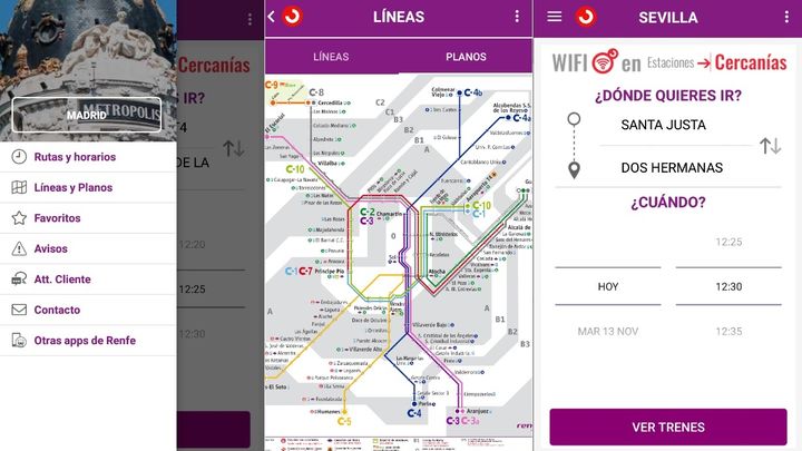 App Renfe Cercanías / Google Play