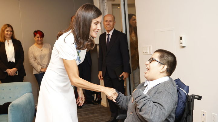 La Reina Doña Letizia durante la reunión de alto nivel organizada por UNICEF y la OMS / EUROPA PRESS