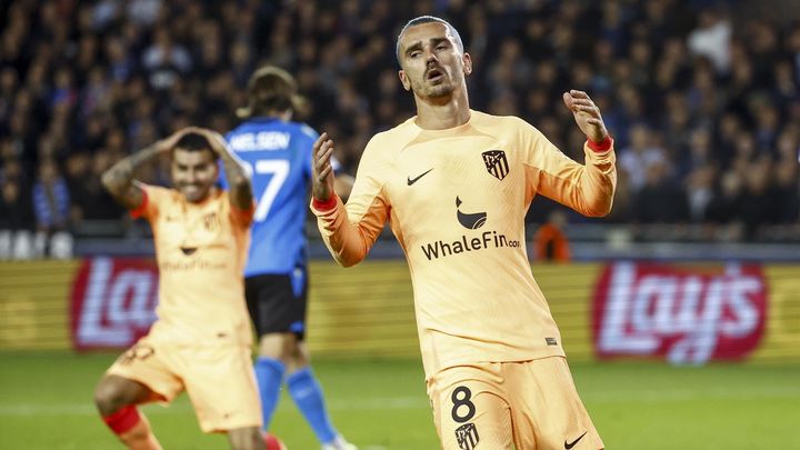 Griezmann ante el Brujas / EFE