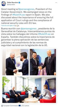 Tuit de Didier Reynders / @dreynders