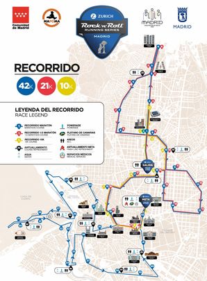 Recorrido Maratón de Madrid / @RNRmadmaraton
