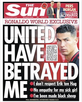 Portada de The Sun / THE SUN