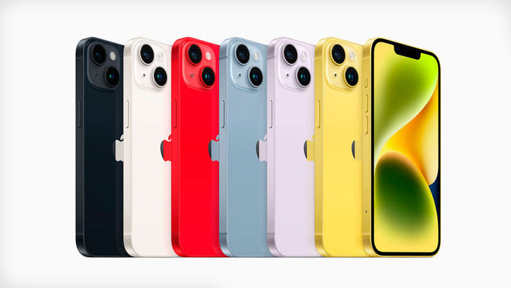 Todos los colores disponibles de  la gama iPhone 14 / ARCHIVO