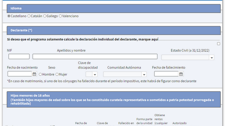 Renta Web Open / AGENCIA TRIBUTARIA