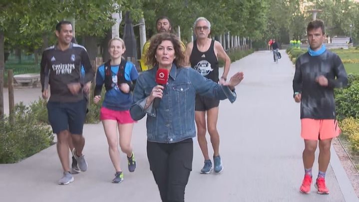 Corredores entrenando para la Maratón de Madrid / TELEMADRID