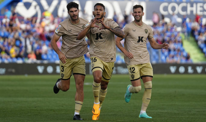 Luis Suárez, delantero del Almería / EFE