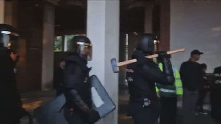 desalojo policial / TELEMADRID